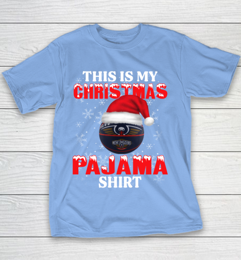 New Orleans Pelicans This Is My Christmas Pajama Shirt NBA Youth T-Shirt 9 New Orleans Pelicans This Is My Christmas Pajama Shirt NBA Youth T-Shirt - Image 9