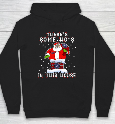 Tampa Bay Lightning Christmas There Is Some Hos In This House Santa Stuck In The Chimney NHL Hoodie