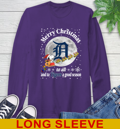 Detroit Tigers Merry Christmas To All And To Tigers A Good Season MLB Baseball Sports Long Sleeve T-Shirt - Image 6