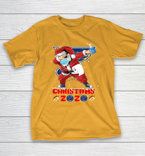 St.Louis Blues Funny Santa Claus Dabbing Christmas 2020 NHL T-Shirt 2