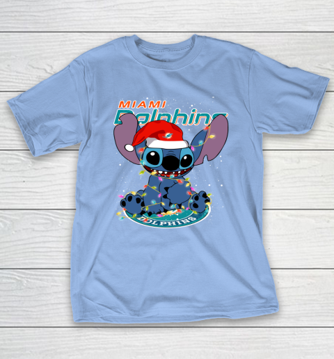 Miami Dolphins NFL Football noel stitch Christmas T-Shirt 8