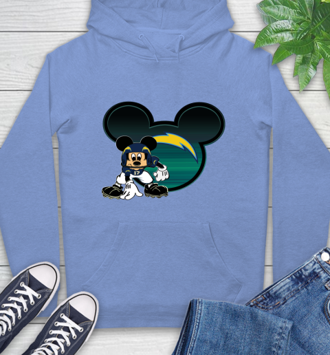 NFL Los Angeles Chargers Mickey Mouse Disney Football T Shirt Hoodie 11