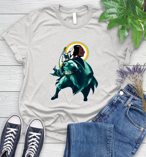 NFL Batman Football Sports Washington Redskins Women's T-Shirt