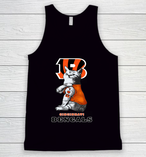 NFL Football My Cat Loves Cincinnati Bengals Tank Top