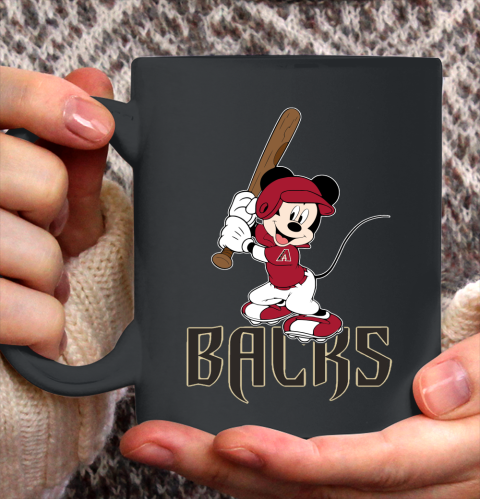 MLB Baseball Arizona Diamondbacks Cheerful Mickey Mouse Shirt Ceramic Mug 15oz