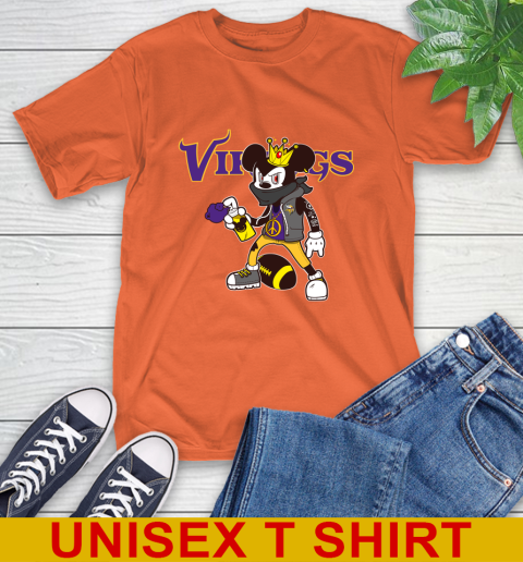 Minnesota Vikings NFL Football Mickey Peace Sign Sports T-Shirt 5