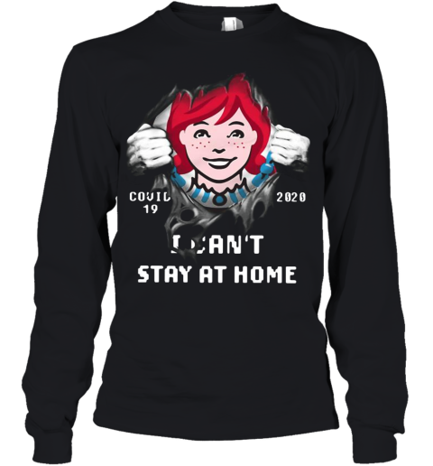 Wendy'S Inside Me Covid 19 2020 I Can'T Stay At Home Youth Long Sleeve