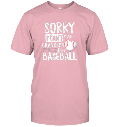 5tv2 sorry i can39 t my grandson has baseball shirt grandma jersey t shirt 60 front pink