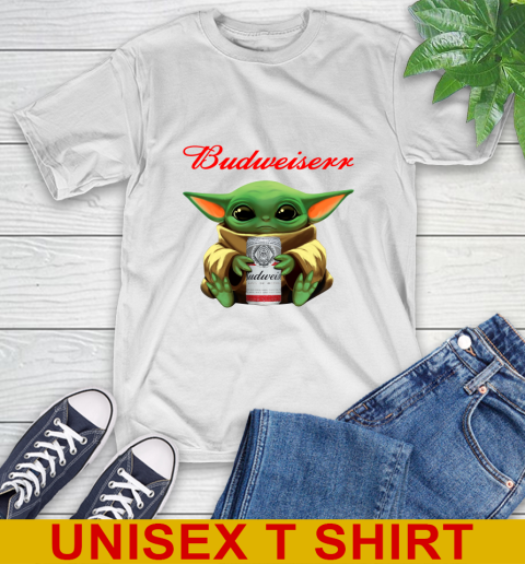 Star Wars Baby Yoda Hugs Budweiser Beer Shirt