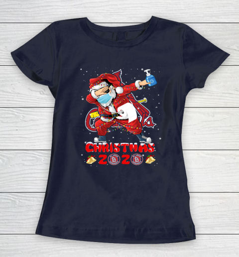 St.Louis Cardinals Funny Santa Claus Dabbing Christmas 2020 MLB Women's T-Shirt 2