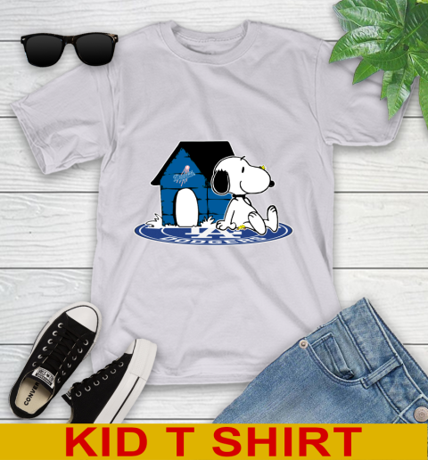 MLB Baseball Los Angeles Dodgers Snoopy The Peanuts Movie Shirt Youth T-Shirt 5