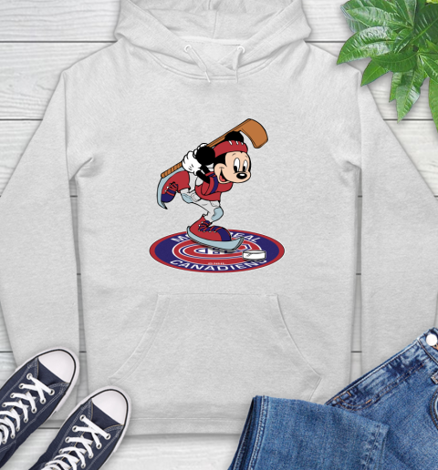 NHL Hockey Montreal Canadiens Cheerful Mickey Disney Shirt Hoodie 2