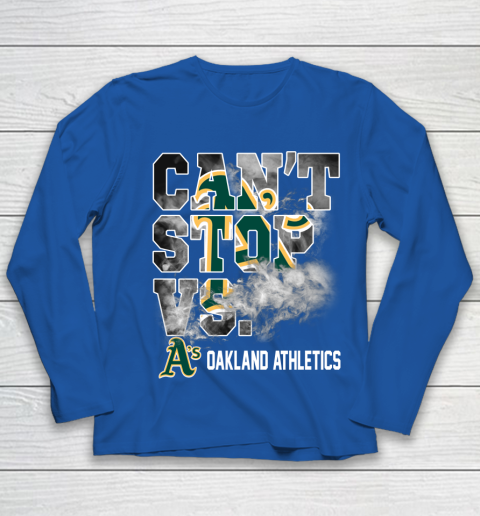 MLB Oakland Athletics Baseball Can't Stop Vs Athletics Youth Long Sleeve 7