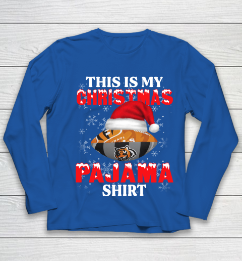 Cincinnati Bengals This Is My Christmas Pajama Shirt NFL Youth Long Sleeve 7