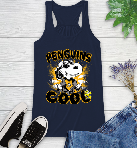 NHL Hockey Pittsburgh Penguins Cool Snoopy Shirt Racerback Tank 8