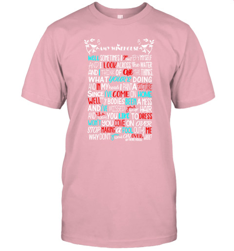 p8o5 amy winehouse valerie song lyrics shirts jersey t shirt 60 front pink