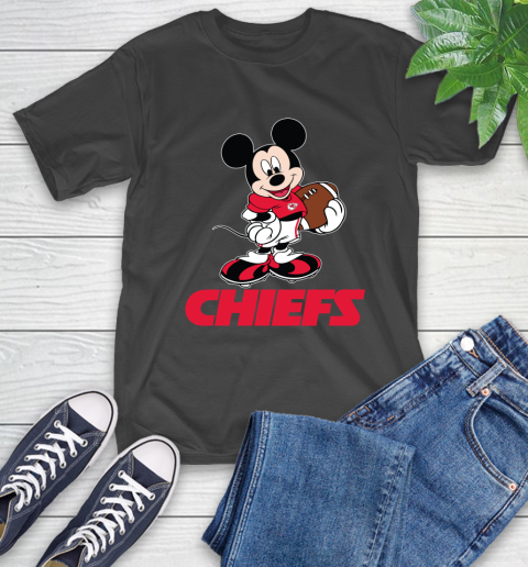NFL Football Kansas City Chiefs Cheerful Mickey Mouse Shirt T-Shirt