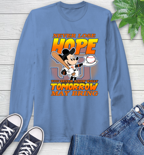 San Francisco Giants MLB Baseball Mickey Disney Never Lose Hope Long Sleeve T-Shirt 12