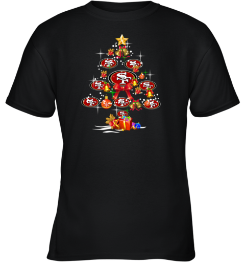 San Francisco 49ers Christmas Tree Youth T-Shirt