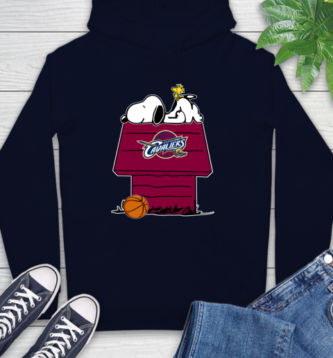 Cleveland Cavaliers NBA Basketball Snoopy Woodstock The Peanuts Movie Hoodie 4