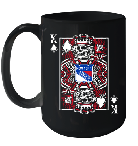 New York Rangers NHL Hockey The King Of Spades Death Cards Shirt Ceramic Mug 15oz