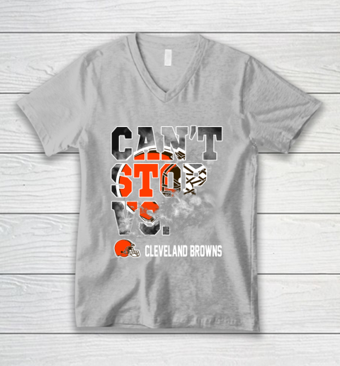 NFL Cleveland Browns Can't Stop Vs V-Neck T-Shirt 3