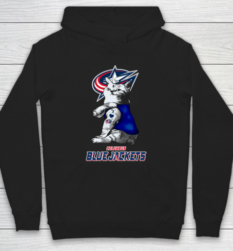 NHL My Cat Loves Columbus Blue Jackets Hockey Hoodie