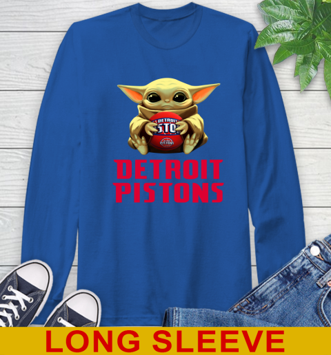 NBA Basketball Detroit Pistons Star Wars Baby Yoda Shirt 66