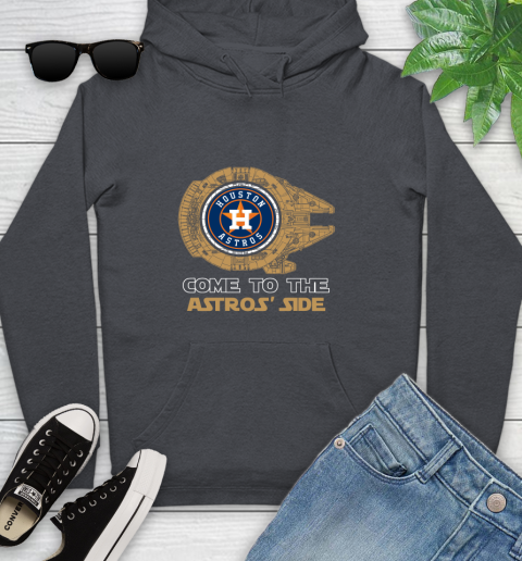 MLB Come To The Houston Astros Side Star Wars Baseball Sports Youth Hoodie 10