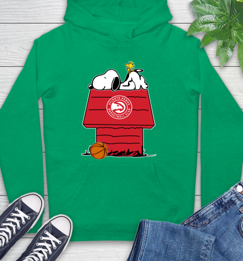 Atlanta Hawks NBA Basketball Snoopy Woodstock The Peanuts Movie Hoodie 8