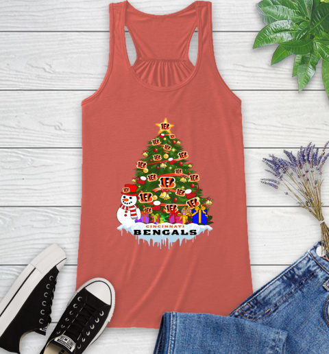 Cincinnati Bengals Merry Christmas NFL Football Sports Racerback Tank 4