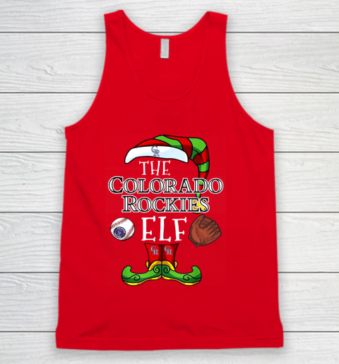 Colorado Rockies Christmas ELF Funny MLB Tank Top 5