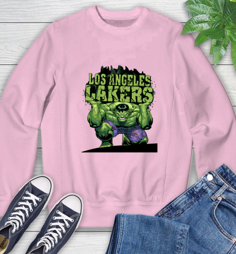 Los Angeles Lakers NBA Basketball Incredible Hulk Marvel Avengers Sports Sweatshirt 9