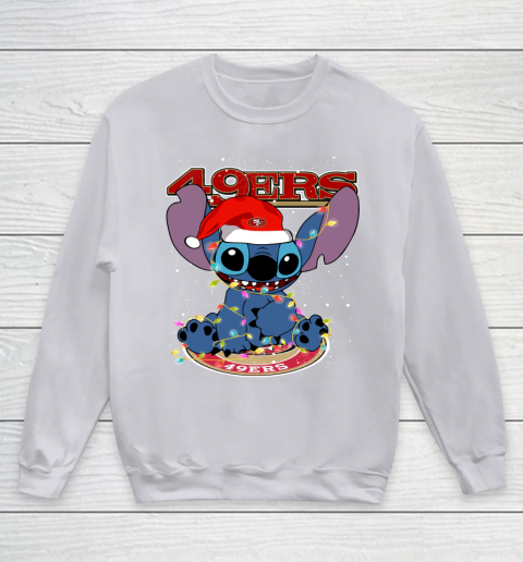 San Francisco 49ers NFL Football noel stitch Christmas Youth Sweatshirt 2
