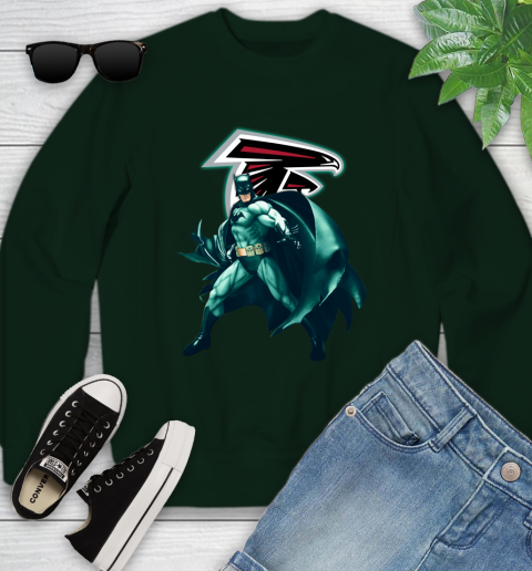 NFL Batman Football Sports Atlanta Falcons Youth Sweatshirt 10