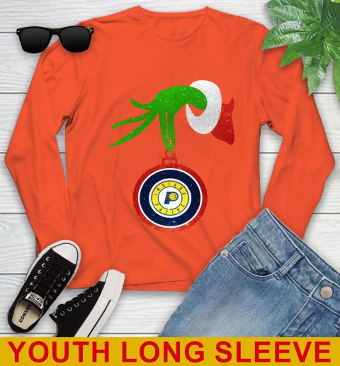 Indiana Pacers Grinch Merry Christmas NBA Basketball Youth Long Sleeve 4