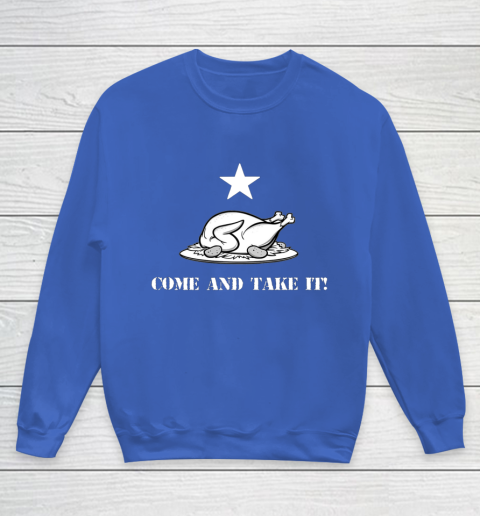 Thanksgiving Come And Take It Turkey Dinner Youth Sweatshirt 6