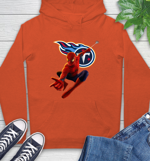 NFL Spider Man Avengers Endgame Football Tennessee Titans Hoodie 5