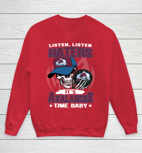 Listen Haters It is BLACKHAWKS Time Baby NHL Youth Sweatshirt 7