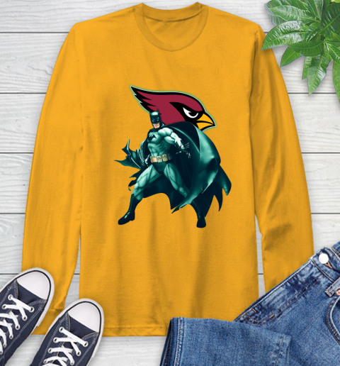 NFL Batman Football Sports Arizona Cardinals Long Sleeve T-Shirt 3