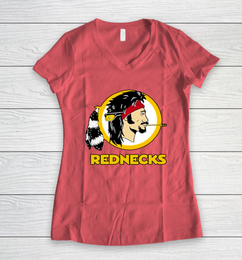 Washington Caucasians Rednecks football team Women's V-Neck T-Shirt 6