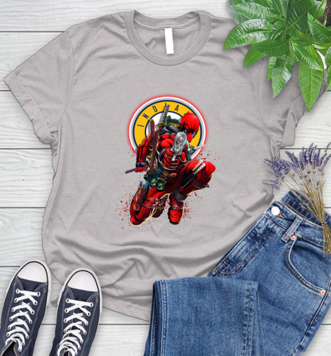 NBA Deadpool Marvel Comics Sports Basketball Indiana Pacers Women's T-Shirt 10