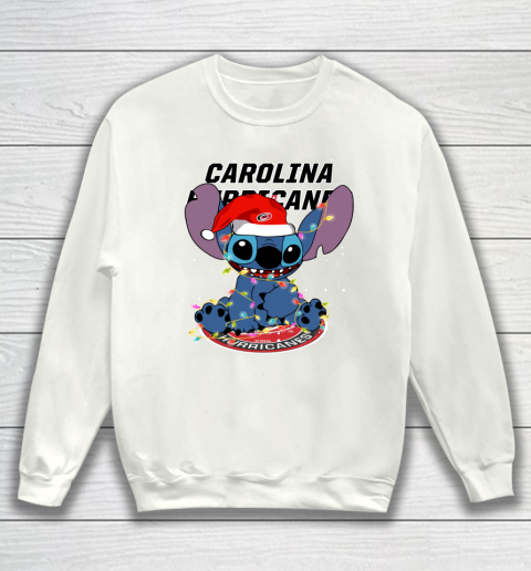 Carolina Hurricanes NHL Hockey noel stitch Christmas Sweatshirt