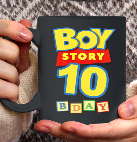 Toy Blocks Boy Story 10 Year Old Birthday Ceramic Mug 11oz