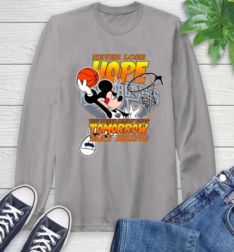 New Orleans Pelicans NBA Basketball Mickey Disney Never Lose Hope Long Sleeve T-Shirt 6