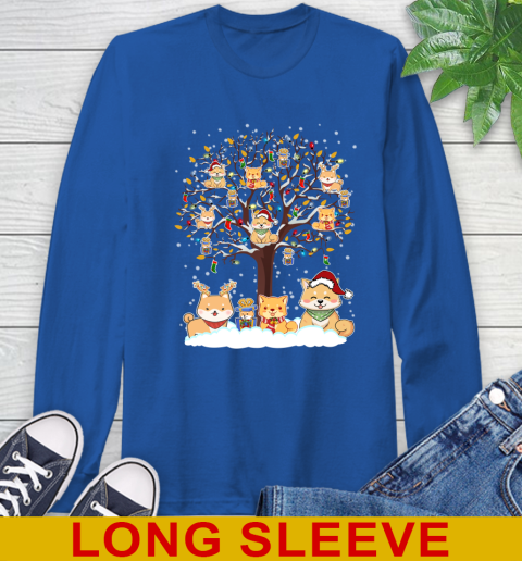 Shiba inu dog pet lover light christmas tree shirt 65