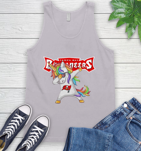 Tampa Bay Buccaneers NFL Football Funny Unicorn Dabbing Sports Tank Top 4