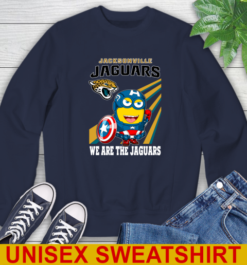 NFL Football Jacksonville Jaguars Captain America Marvel Avengers Minion Shirt Sweatshirt 2
