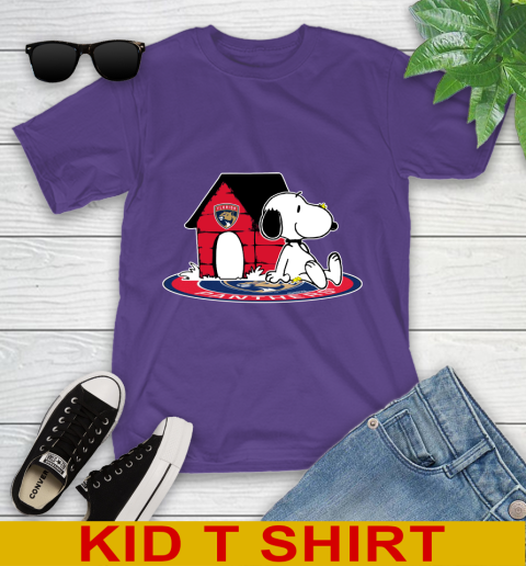 NHL Hockey Florida Panthers Snoopy The Peanuts Movie Shirt Youth T-Shirt 4