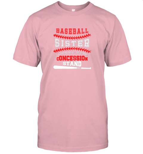 wtpx new baseball sister shirtjust here for concession stand jersey t shirt 60 front pink